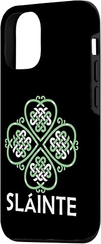 Vista 5 de Funda para iPhone 12 Mini Slainte Celtic Knot Irish Shamrock Trébol Festival