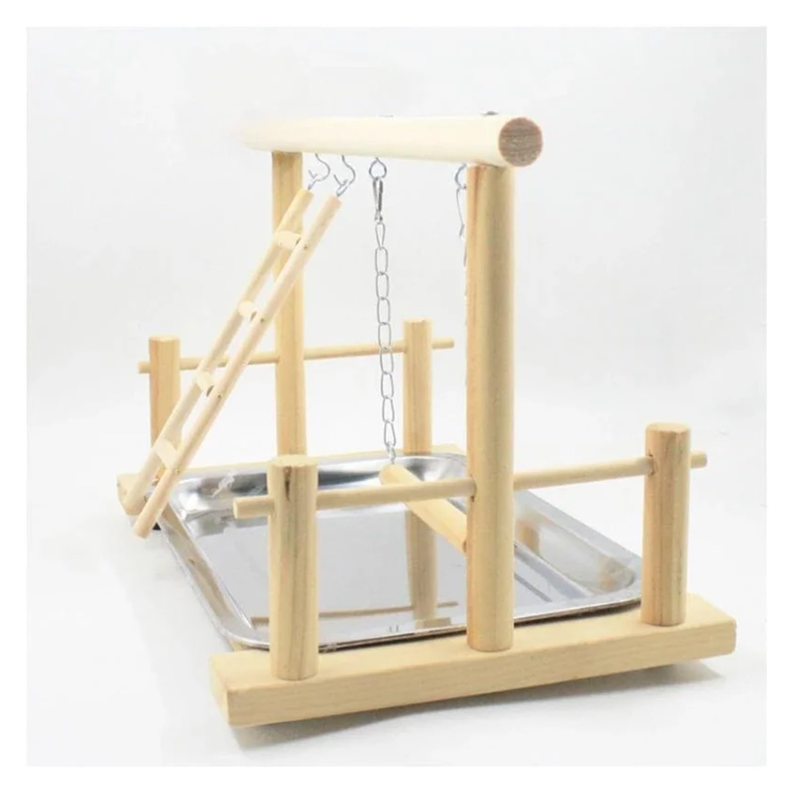 Posatoio per pappagalli Supporto for gabbia for uccelli, supporto for pappagalli, altalena e scala in legno for parco giochi, giocattolo for