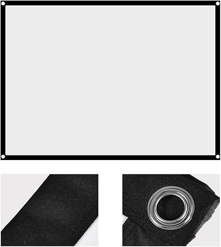 Miniatura 9 de Demeras pantalla de proyección de 60-100 pulgadas portátil plegable no arrugado pantalla de proyección 43 para acampar al aire libre película (100