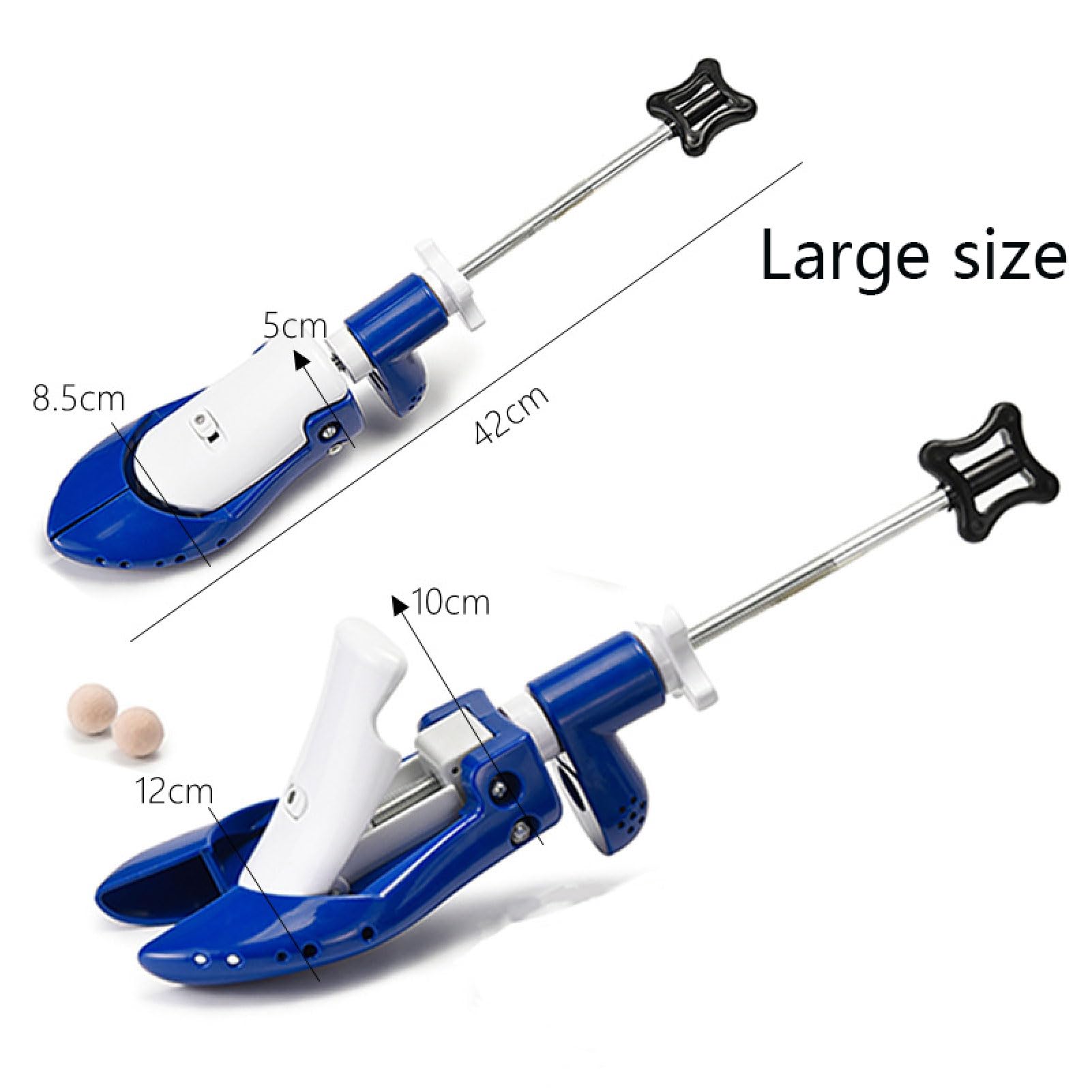 REVAHI Plástico Estirador de Zapatos, Hormas para Zapatos para Mujer Hombre, Expansor de Zapatos, Ajustable Longitud y Anchura, Azul
