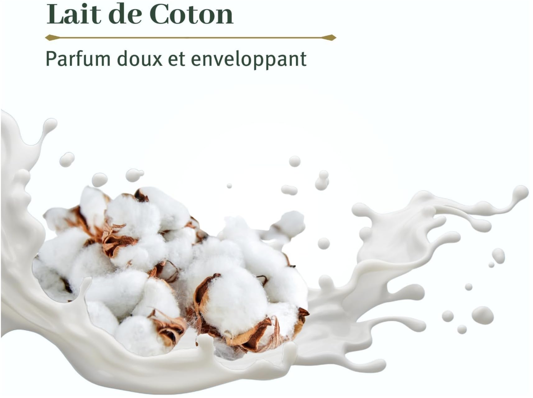 LE PETIT OLIVIER - Wyjątkowo miękki i nawilżający krem pod prysznic - mleko bawełniane - Dla całej rodziny - PH neutralne dla skóry - bez mydła, bez barwników - Wyprodukowano we Francji - 750 ml