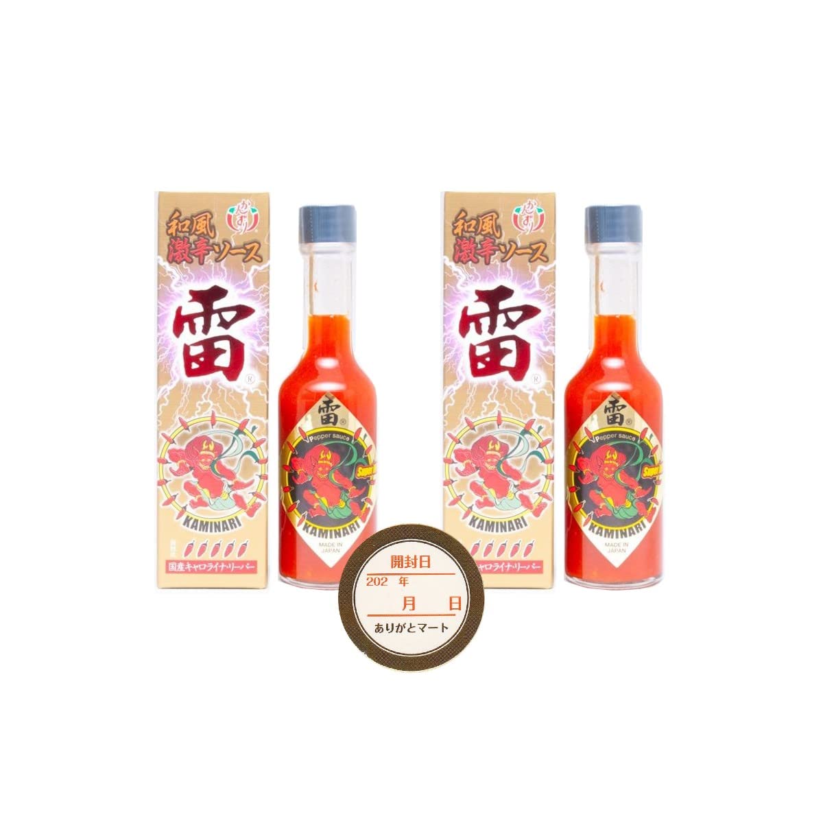 Amazon | 和風激辛ソース 雷 金 60ml✕2本 かんずり 和風