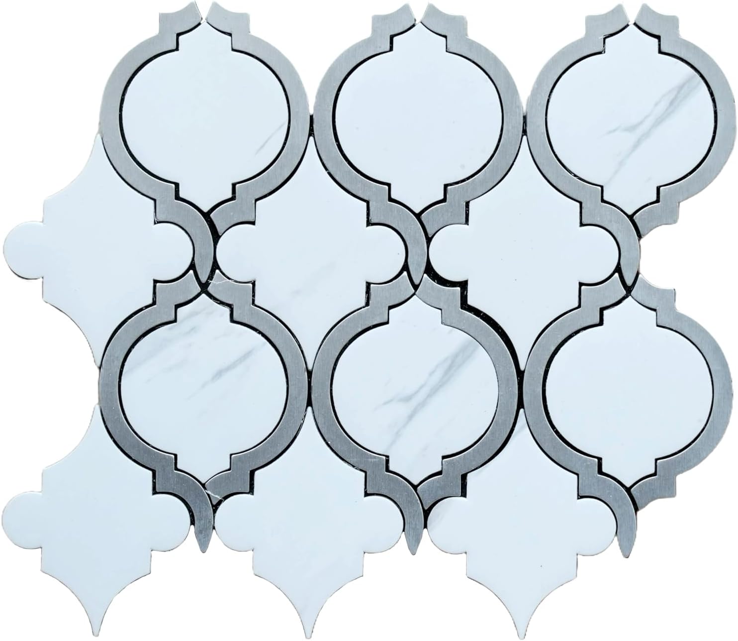 SPARKED 3D Mosaic Tile Stickers Wall Sticker Home Decor For Kitchen Bathroom | Kitchen Backsplash Tile | Peel And Stick Tile Metal Backsplash | Wall Decor Mosaics Tiles (Multicolor) | (Ws27 Pack Of 2)
