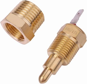 175-185 Degree Electric Fan Wiring Kit Cooling Fan Thermostat Kit Temp Sensor Temperature Switch 40 50 60 amp Relay Kit