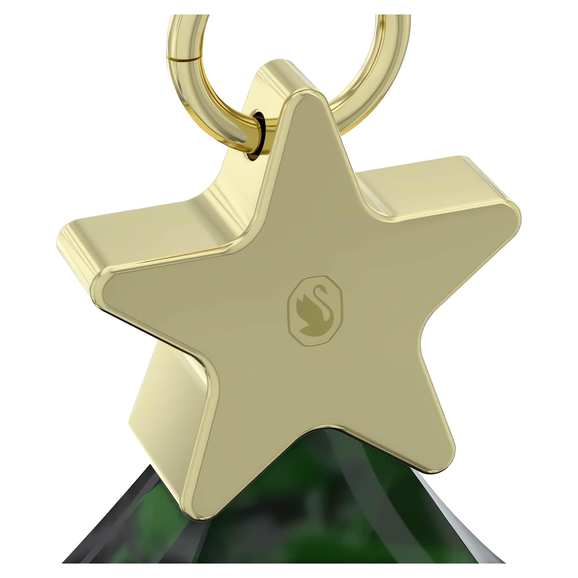 Swarovski Holiday Cheers Tree Ornament, Christmas Motif with Green Faceted Crystal - Image 4