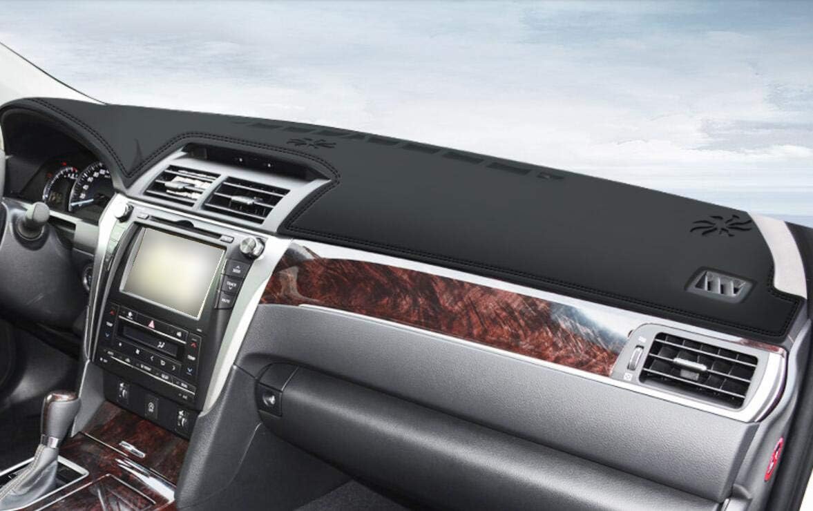 Black Leather Car Dash Mat Dashboard Cover Dash mat Interior Pad for Toyota Camry 2012-2017