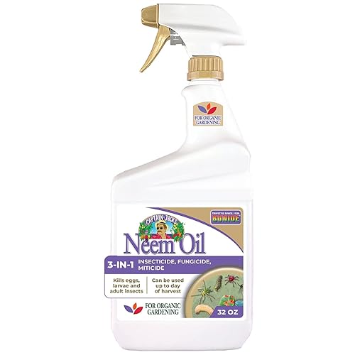 Bonide Captain Jack's Neem Oil, 32 oz Ready-to-Use Spray, Multi-Purpose Fungicide, Insecticide and Miticide for Organic Gardening - Ready-to-Use - 32 oz