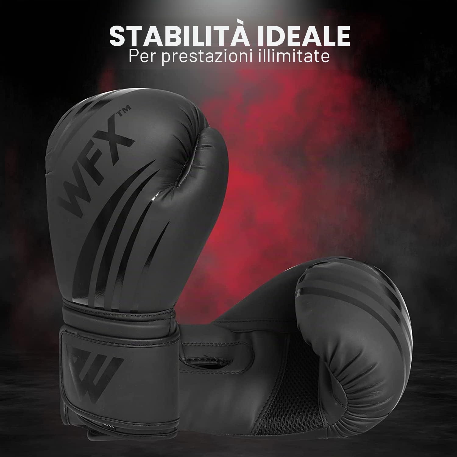 WFX Guantoni da boxe in pelle professionali MMA sparring kickboxing Muay Thai