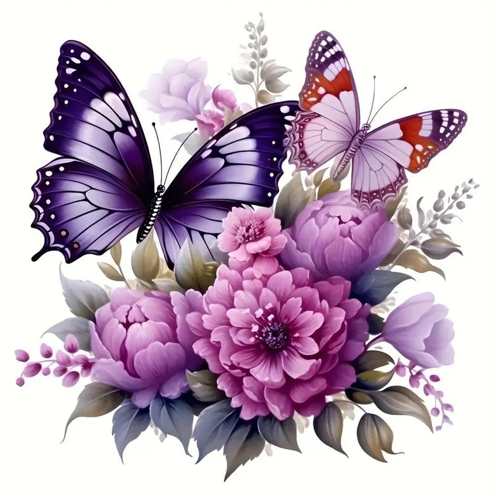 Colorful Butterfly Flower Car Stickers Waterproof Auto Bumper Window Vinyl Decals Cover Scratches
