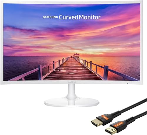 Samsung Monitor para juegos de negocios, pantalla panorámica LED curvada FHD de 27 pulgadas, bisel delgado antirreflejos, AMD FreeSync, tiempo de