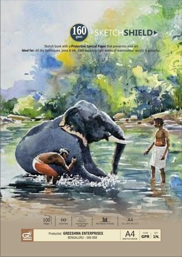 GREESHMA Artist Drawing Book, Sketch Book A4 Size for Student and ...