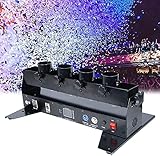 CICOLO Konfettimaschinen Mit Vier KöPfen,GroßE Konfetti-Kanone geeignet für elektronische Konfetti Kanone 80cm,DMX Control Confetti Machine,Konfetti-Shooter, für Party Festival BüHneneffekt