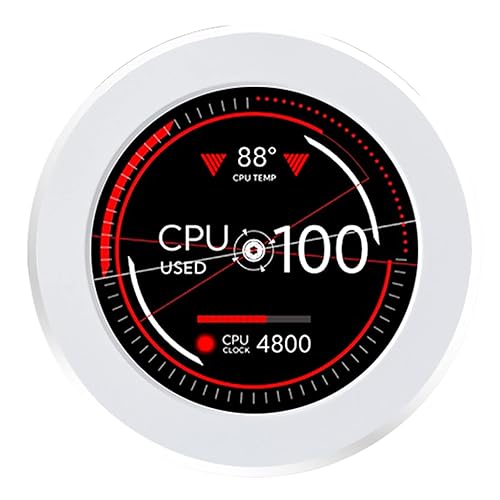 Miniatura 10 de WOWNOVA AIO Monitor de temperatura de computadora de 2.1 pulgadas, enfriador de CPU, pantalla LCD, kit de actualización para sistemas de