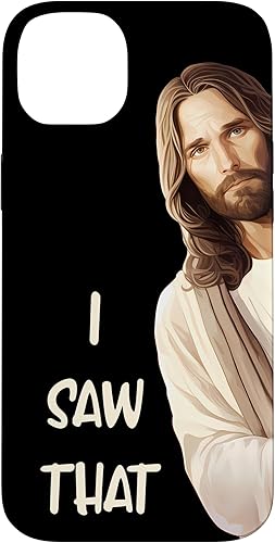 Miniatura 15 de iPhone 12/12 Pro Funny Jesus I Saw That Case
