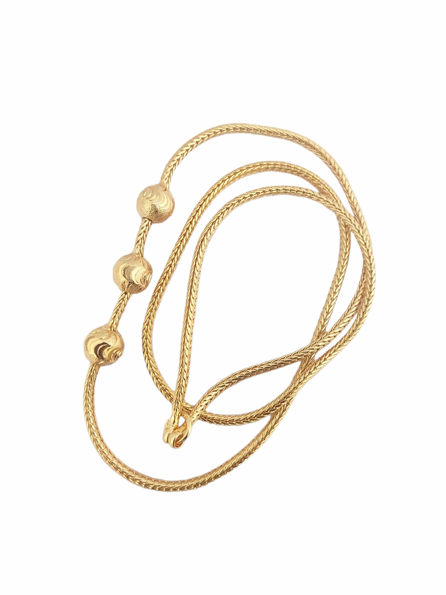 See full amazon price history chart for HANAA One Gram Gold Micro Plated 3 Ball Mugappu Chain for Women & Girls 24 Inches HANAA One Gram Gold Micro Plated 3 Ball Mugappu Chain for Women & Girls 24 Inches (B0BW918PCQ) Amazon Price History, Amazon Price Tracker