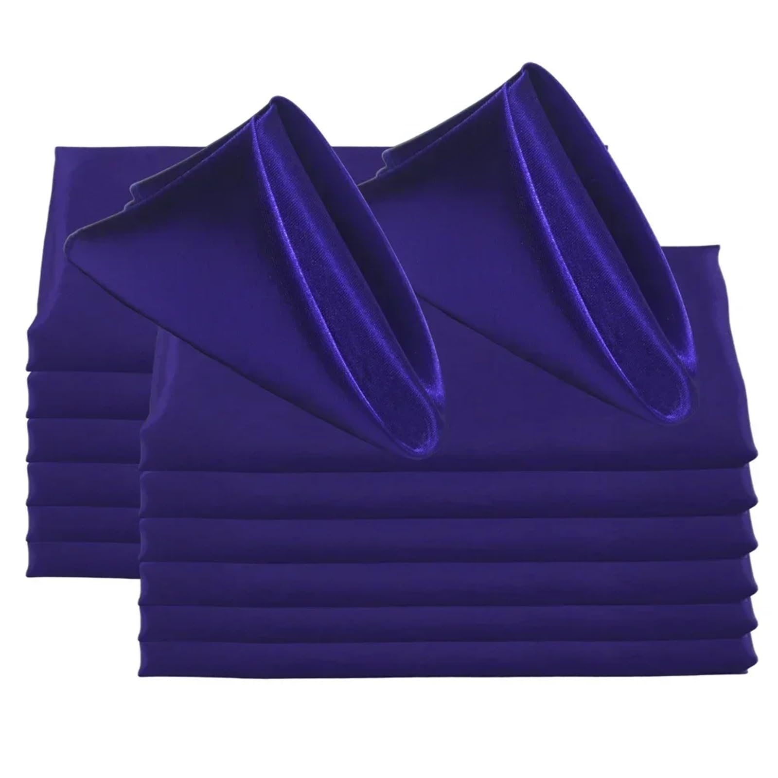 Table Napkins 60pcs 48x48cm 19inch Square Satin Napkins For Wedding Party Decors Soft Cloth Dinner Napkin Restaurant(Color6)