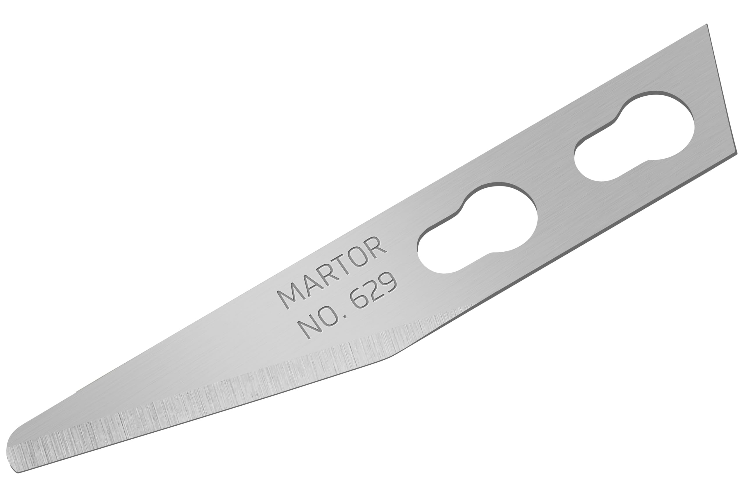MARTOR 100 x cuchilla gráfica, hojas de recambio, cuchilla artesanal, Escalpelo, desbarbador, 5,7 mm, afilado, un solo uso, nº 629 | Uso único, doble bisel, GRAFIX 501, TRIMMEX CUTTOGRAF & SIMPLASTO, No. 629.65