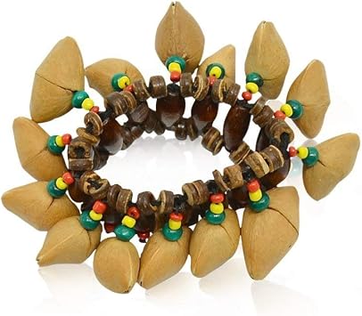 Seed Maraca Rattle Bracelet African Tribal Style Bracelet Percussion Shaker Djembe Accessory - JIVE BRAND