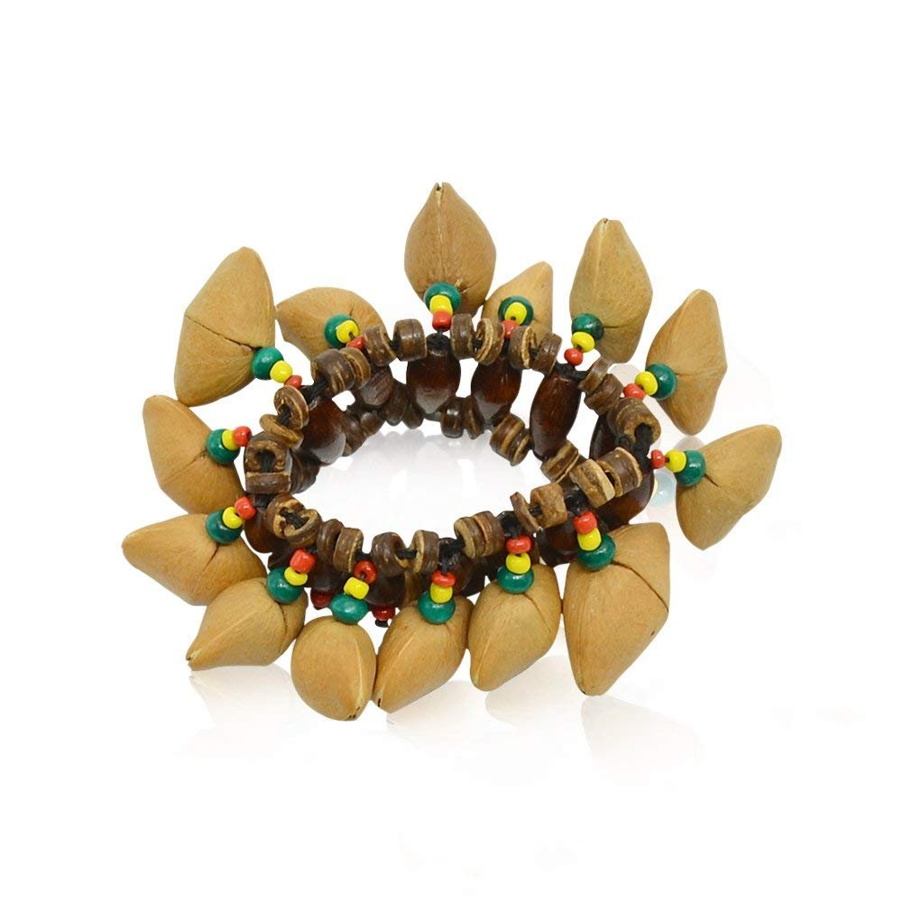 Seed Maraca Rattle Bracelet African Tribal Style Bracelet Percussion ...