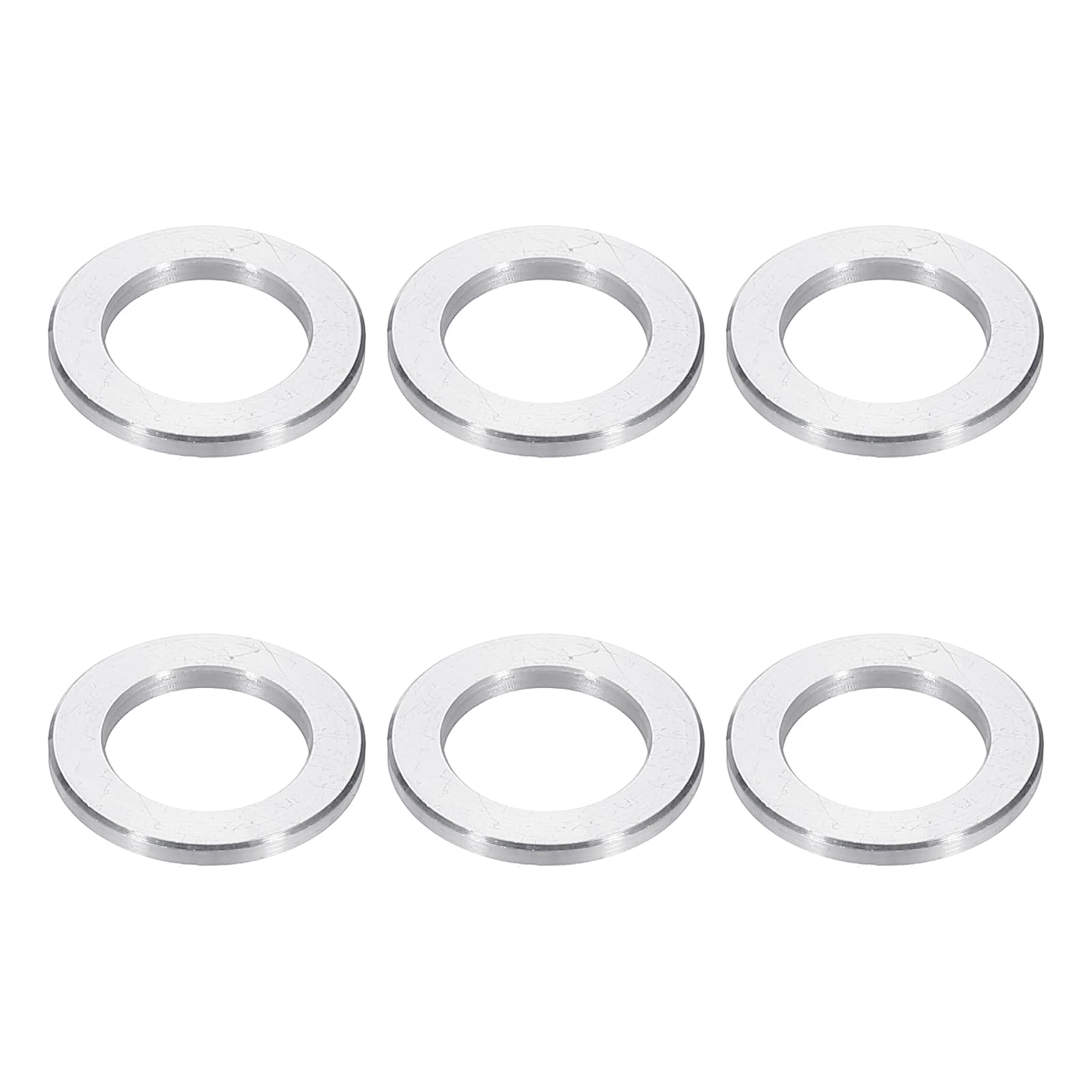 PATIKIL M10 Aluminum Spacers, 6pcs 3/8" x 5/8" Round Metal Spacers for 3/8 or M10 Screw Bolts