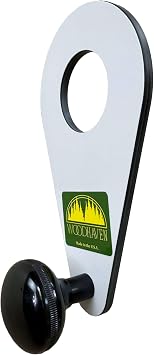 Woodhaven 8345 Trim/Compact/Palm Router Offset Baseplate w/Single Handle undrilled for Any Router Durable Solid White Phenolic, w/Hardware Made in the USA