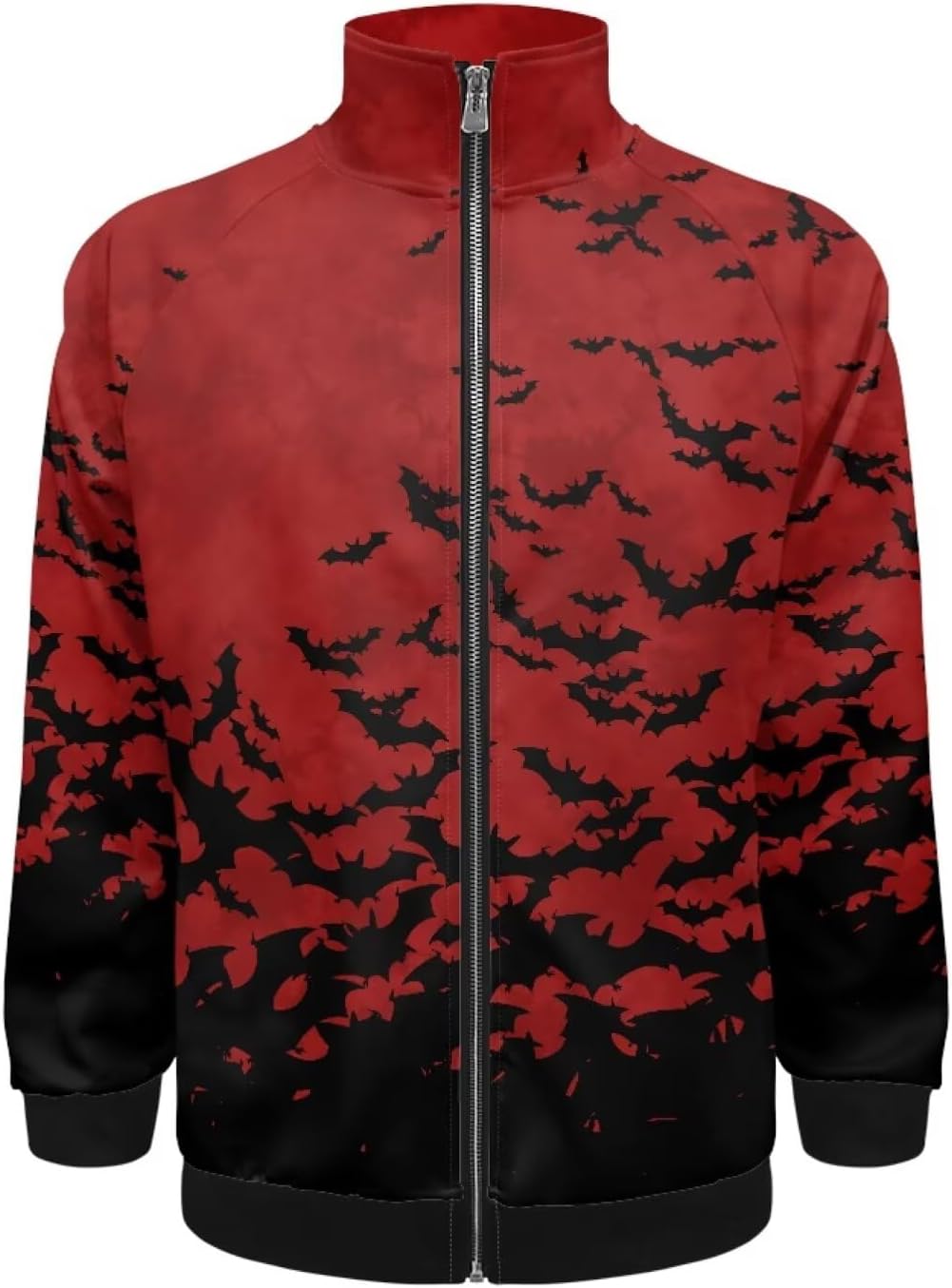 Forchrinse Green Camo American Flag Mens Bomber Jackets Zip up Track Jacket Windbreaker Jackets Fall Coat Clothes,XS-5XL