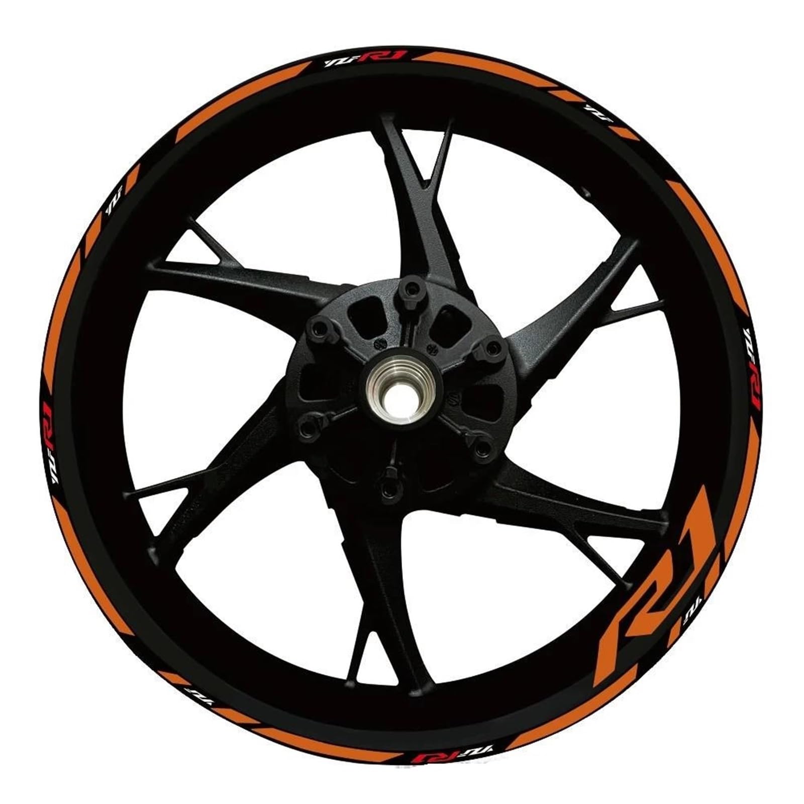 Wheel Stickers Motorcycle Reflective Wheel Decal for YZF R1 YZFR1 YZF-R1 Hub Stickers Rim Protector Kit Rim Reflective Decal
