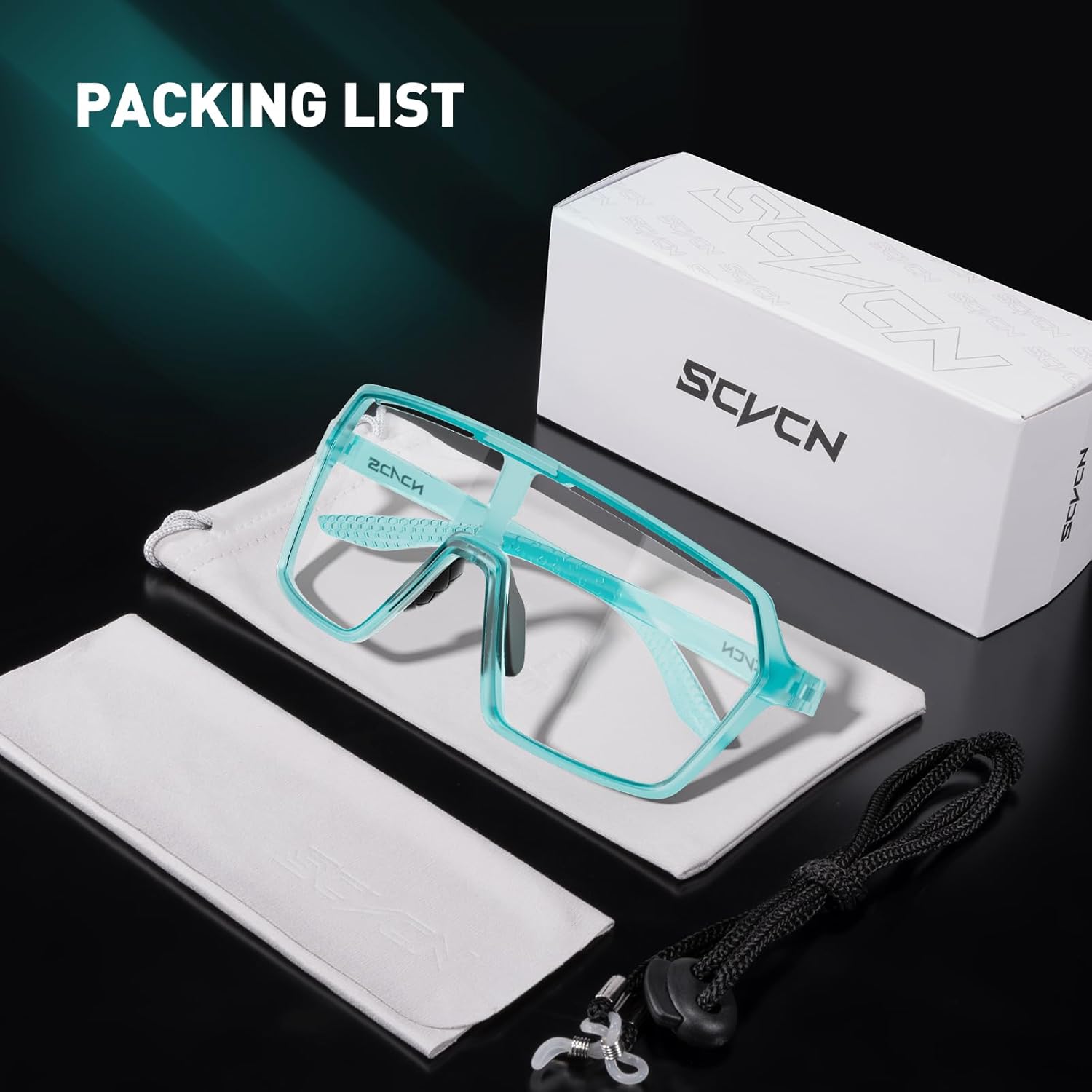 SCVCN Photochromic Cycling Glasses Sport Sunglasses Clear MTB Men Women BMX Running Driving S335 - Image 6