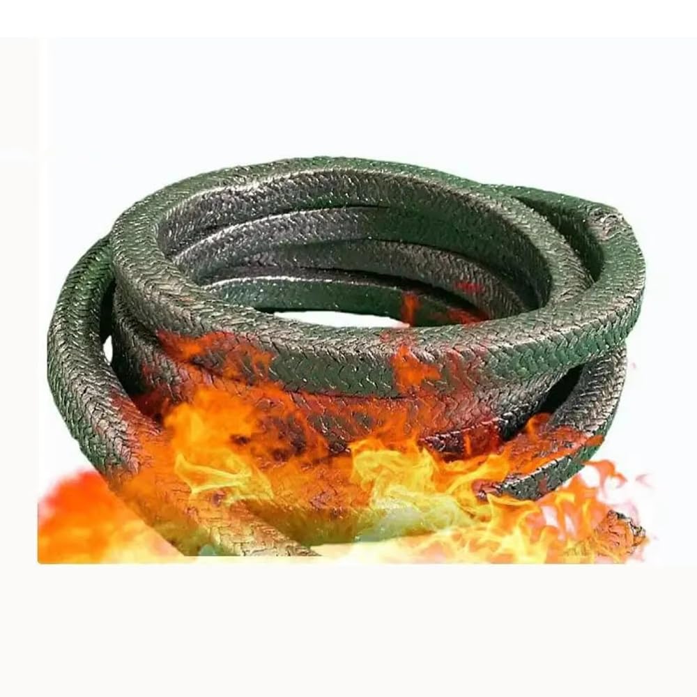Filo Di Grafite, Asta Di Imballaggio In Grafite 3x3-12x12mm Grafite Espansa Morbida Flessibile Resistente All'usura Resistente Al Calore(3x3mm,2Meter)