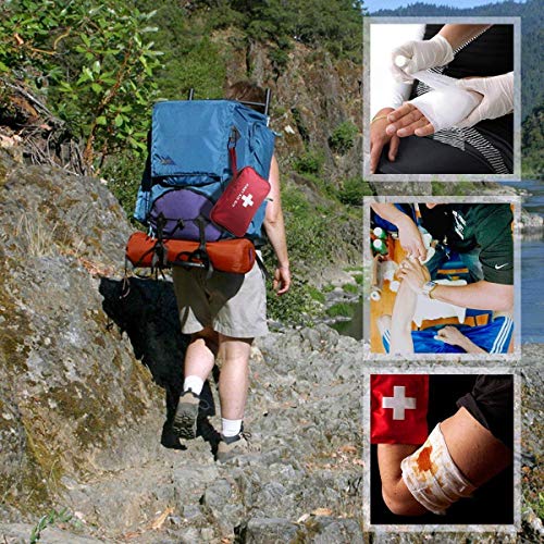 Kit di Primo Soccorso 180 Pezzi, Kit di Pronto Soccorso Compatto Professionale, Coperte di Emergenza, Maschera CPR impermeabile per Casa, Auto, Campeggio, Escursionismo, Ufficio, Barca, Viaggio