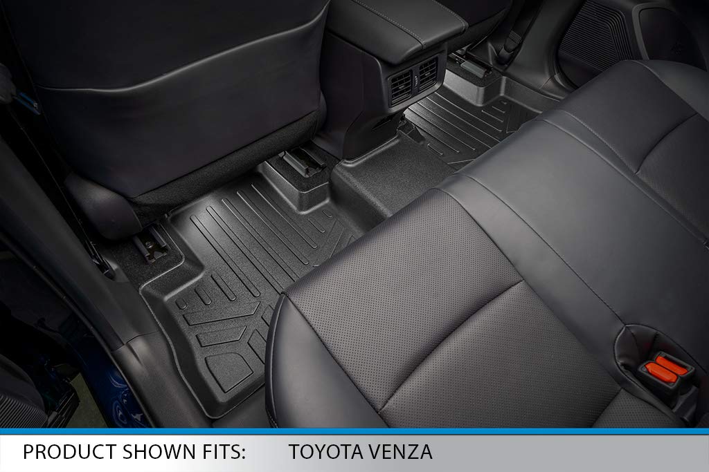 SMARTLINER Custom Fit All Weather 2 Row Floor Mats Liner Set Compatible with 2021-2024 Toyota Venza — view 4