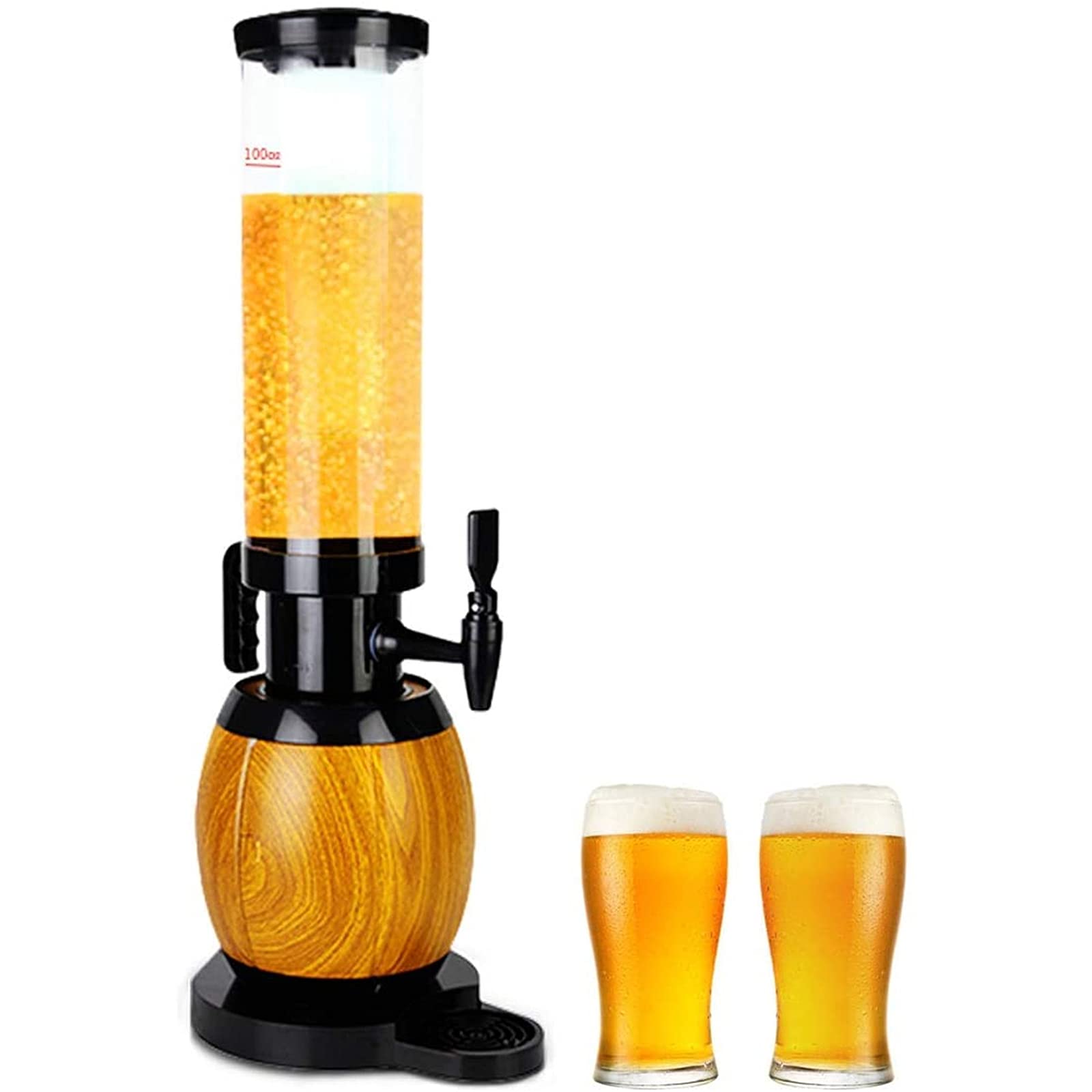 SXA Dispenser di Birra 3L Drugna Bevande Distributore della Torre della Bevanda con Il Tubo di Ghiaccio E Le Luci A LED per Il Bar Home Party Ristorante A Buffet