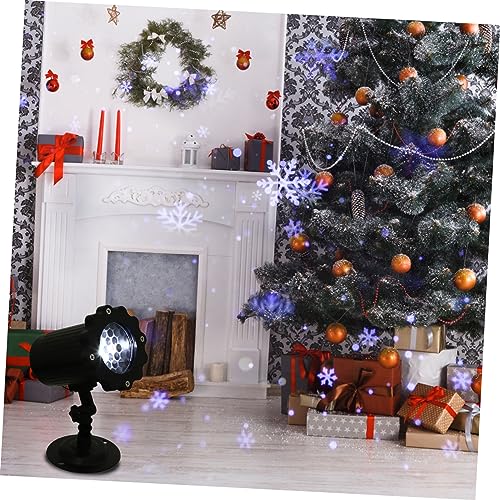 OSALADI 1Pc Lâmpada De Projeção Luz De Natal Dinâmica Lâmpada De Floco De Neve Luz De Projeção De Ne