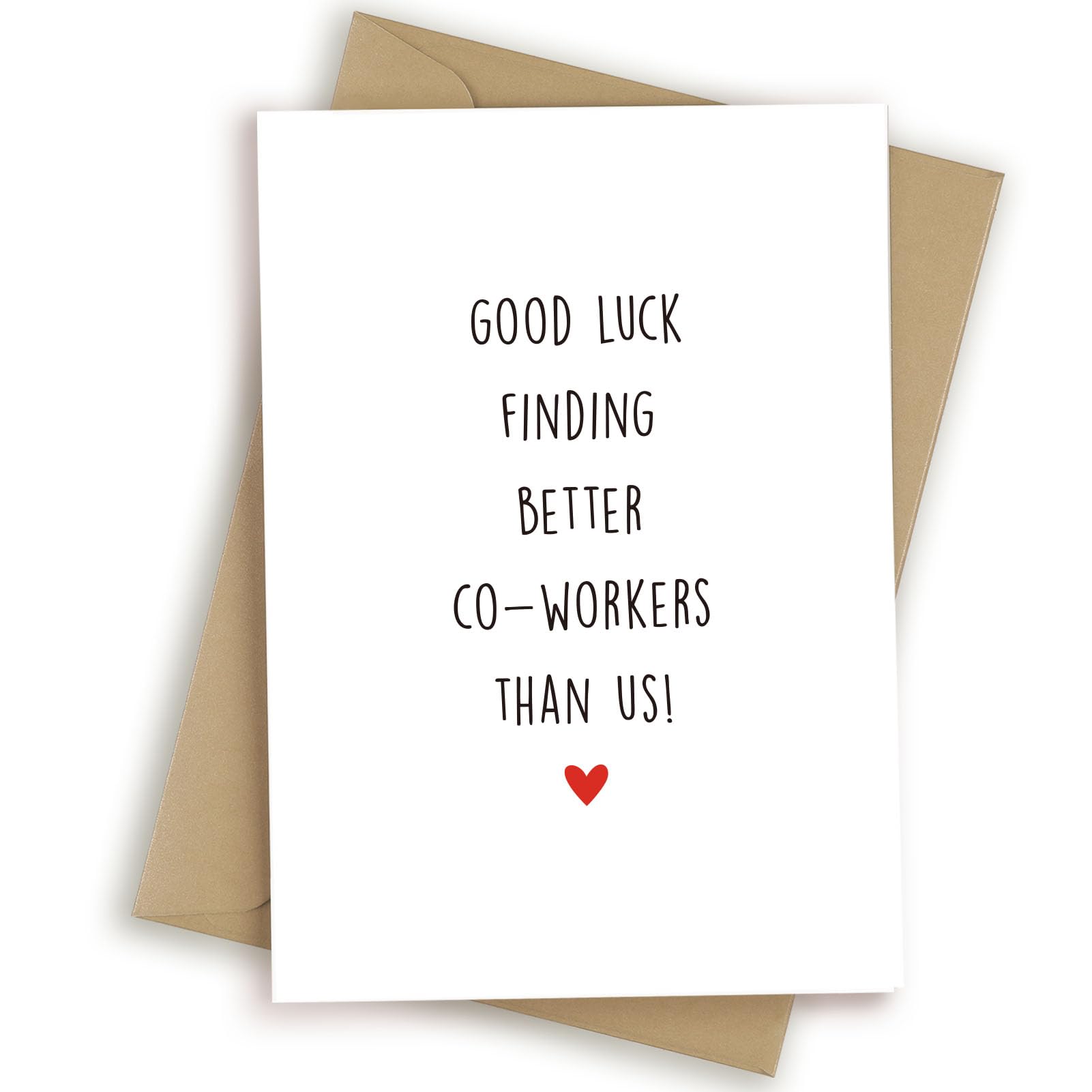 Funny Coworker Leaving Card, Farewell Gifts for Coworkers, Good Luck Card, New Job Card, Goodbye Cards for Coworkers, Good Luck Finding Better