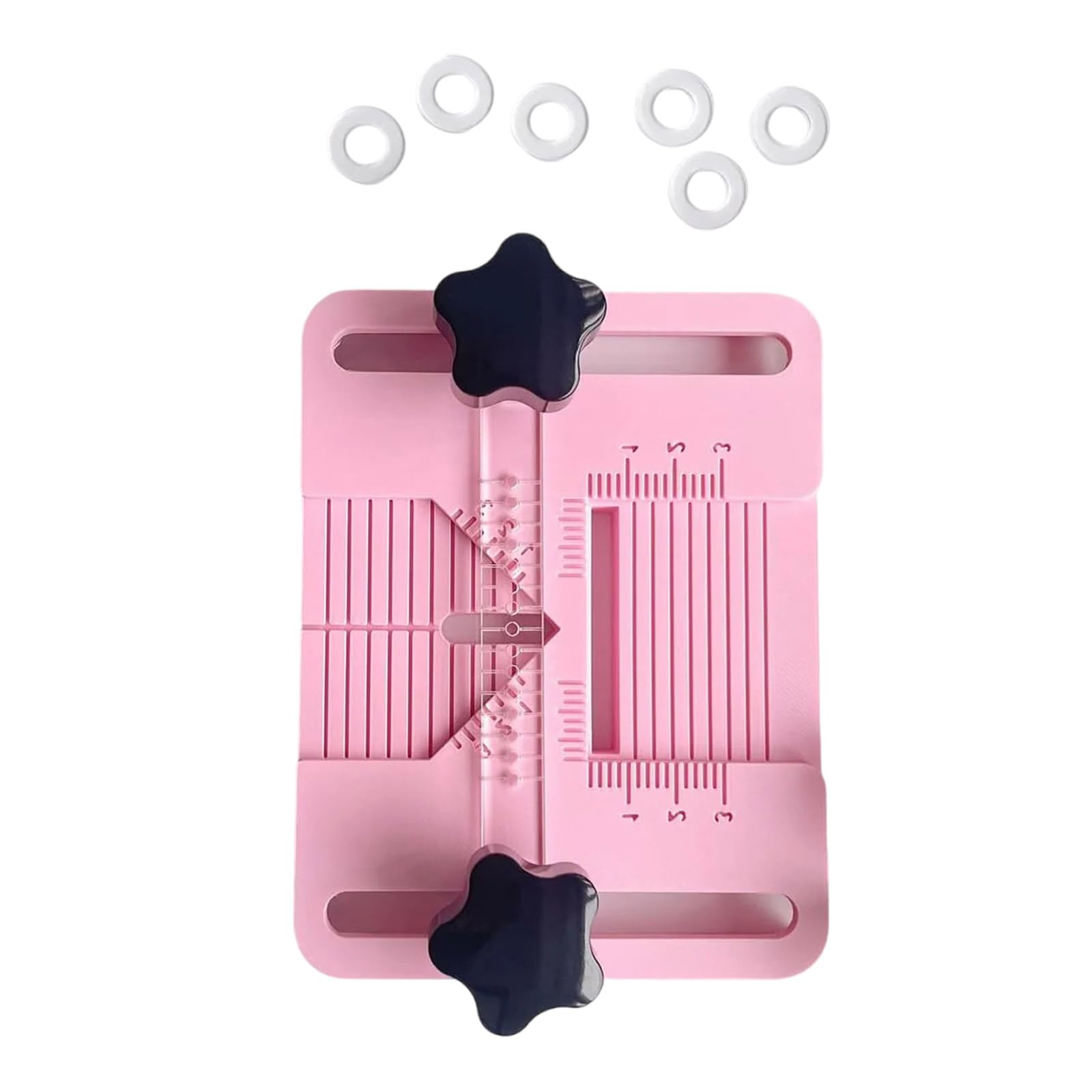 ZWWAAZHF Earring Drilling Template with Measurement Lines for Accurate Centering on Symmetrical or Irregular Shapes Polymers Clay Earring Hole Locator