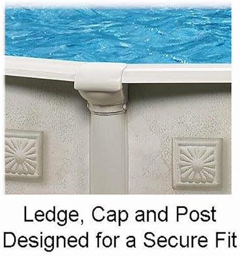 Miniatura 4 de Aquarian - Piscina para exteriores con marco de acero redonda por encima del nivel del suelo, 15 pies x 52 pulgadas, Veneciano