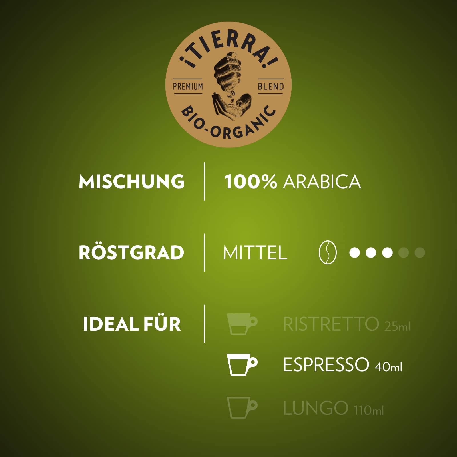 Lavazza Espresso Tierra For Planet Bio-Organic 10 x 10 Aluminiumkapseln kompatibel mit Nespresso* Originalmaschinen