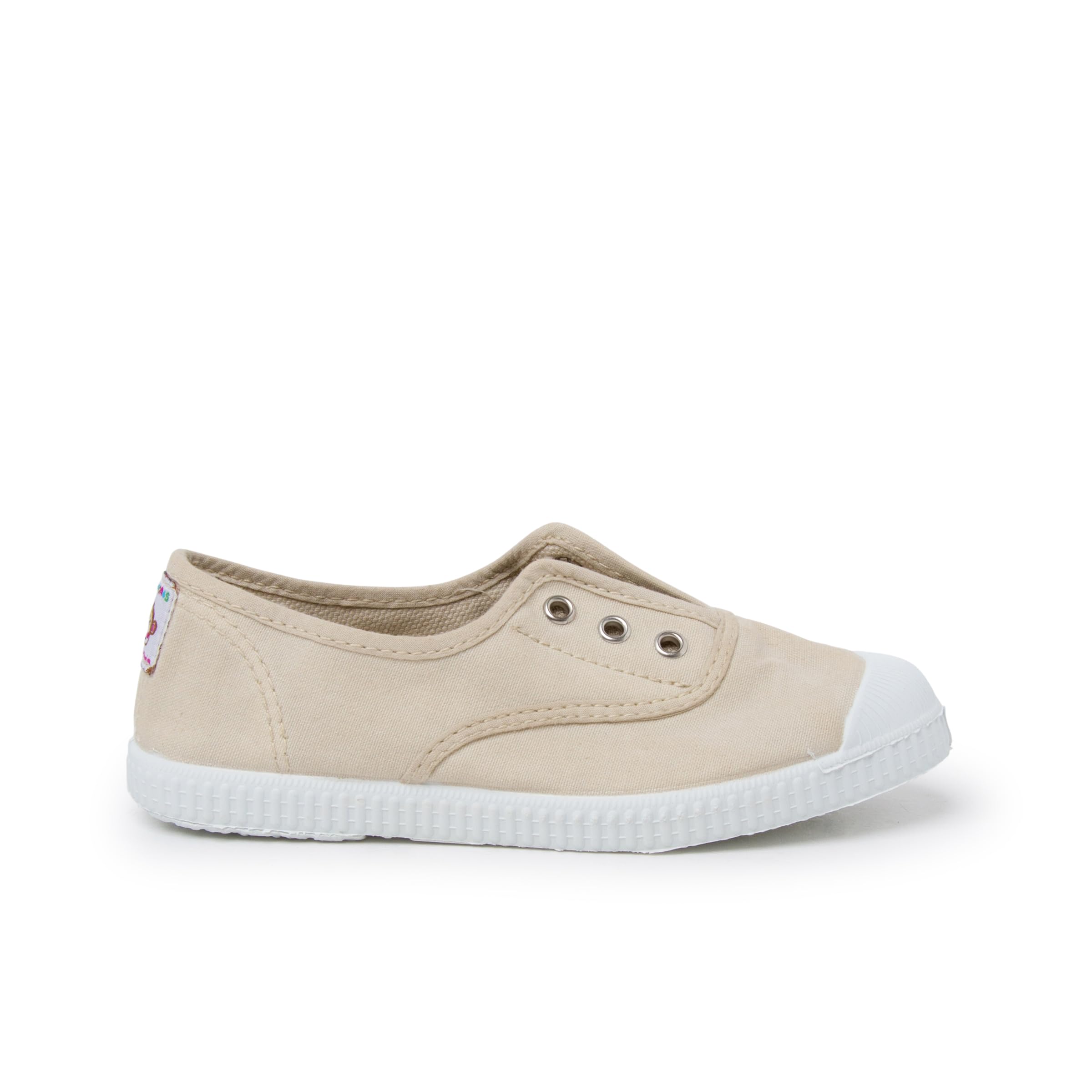 Pisamonas Zapatillas Lona Punta Goma Sin Cordones Talla 40 Color Avena