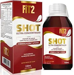 Shot Vinagre De Maçã Fit2 Ultra Concentrado Com Colágeno