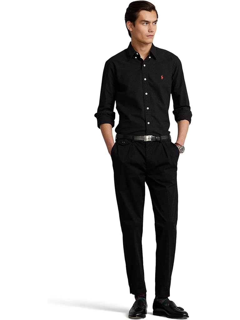 Black Polo Ralph Lauren Classic Fit Garment Dyed Oxford Shirt