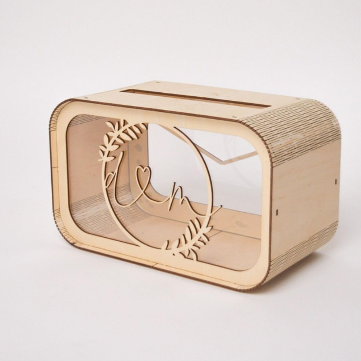 Caja de madera para Tarjetas de Boda personalizada - Caja de Tarjeta de Boda Buzón de Sobres - Caja de Madera para Sobres de Boda