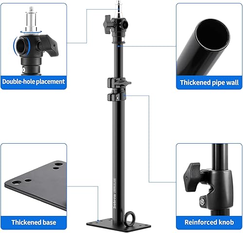 Miniatura 3 de Selens - Soporte de pared para estudio de fotografía, brazo de brazo de montaje en pared para cámara de hasta 22 pulgadas para monolights, paraguas,