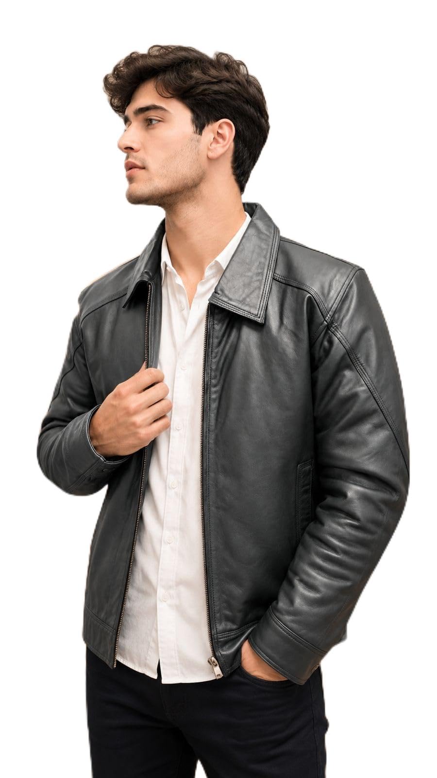 Men's Leather Jacket-picture-12
