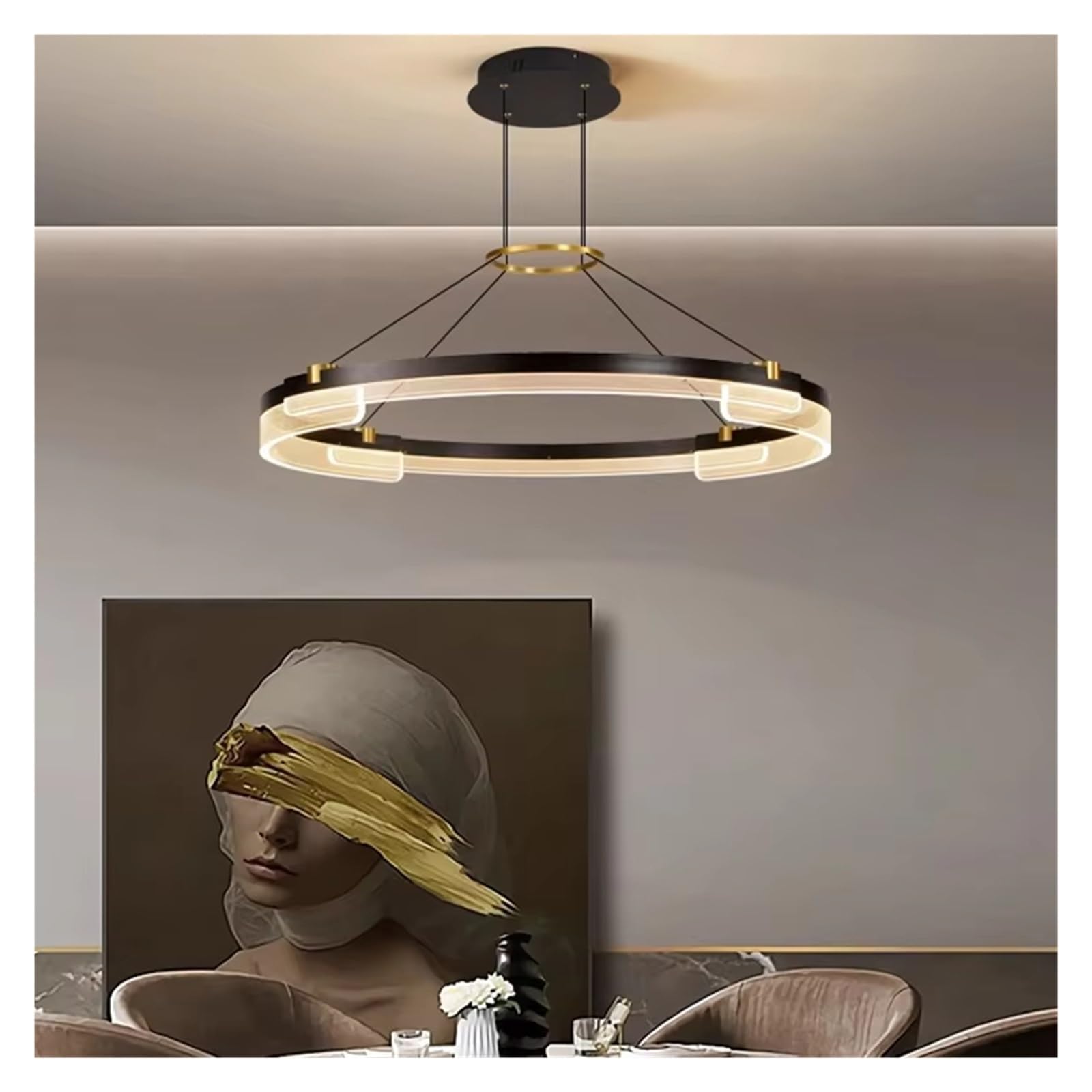 KXEcoLife Home Decoration Chandelier Dining Room Pendant Lights Indoor Lighting Light Fixture Ceiling Lamps Salon Fancy