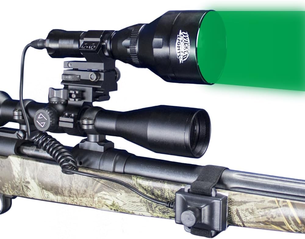Wicked Lights W403iC Green Night Hunting Light Kit for Predator, Varmint & Hog Complete Green led Light kit