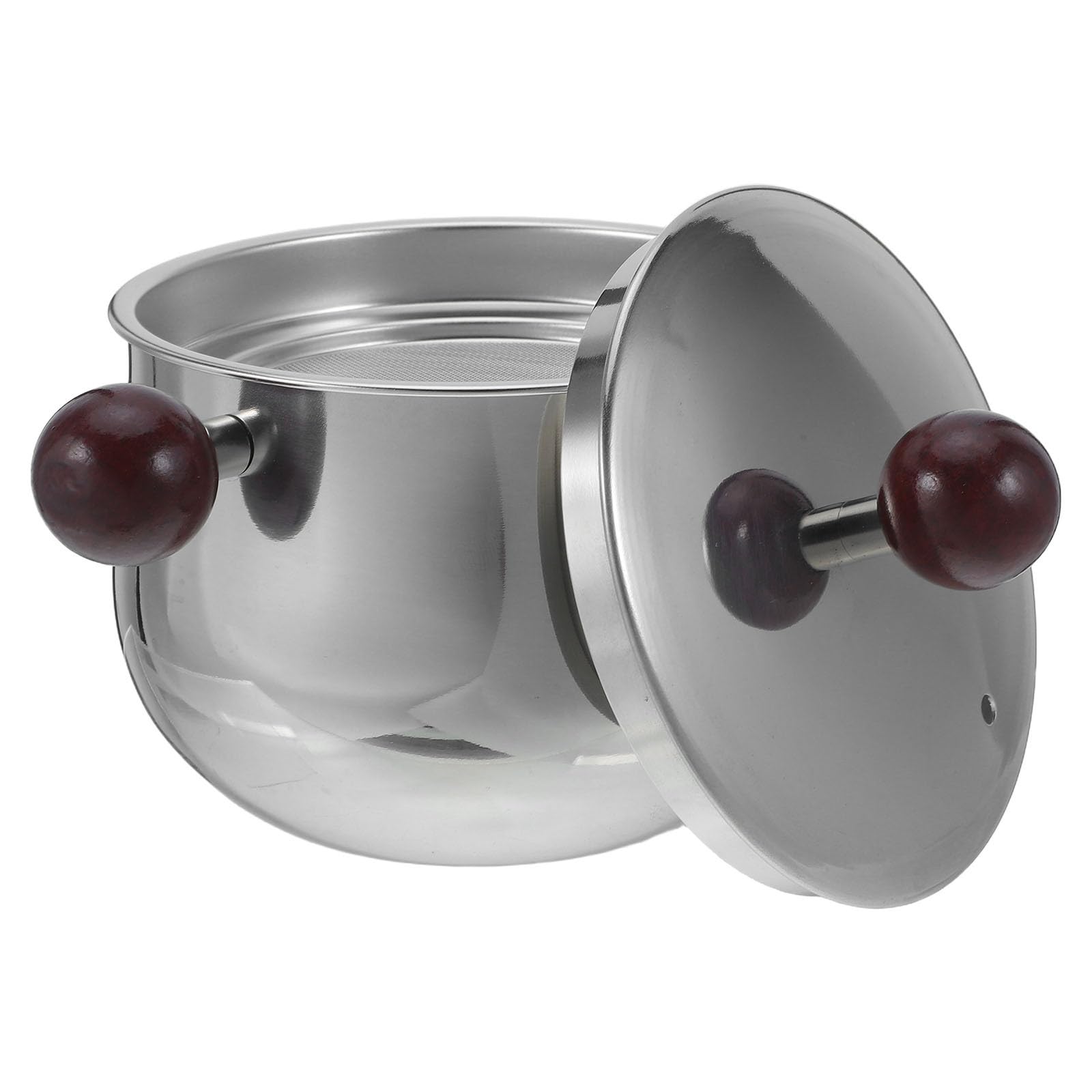 Recipiente para almacenamiento de grasa higiénico, acero inoxidable con tapa de 700ml