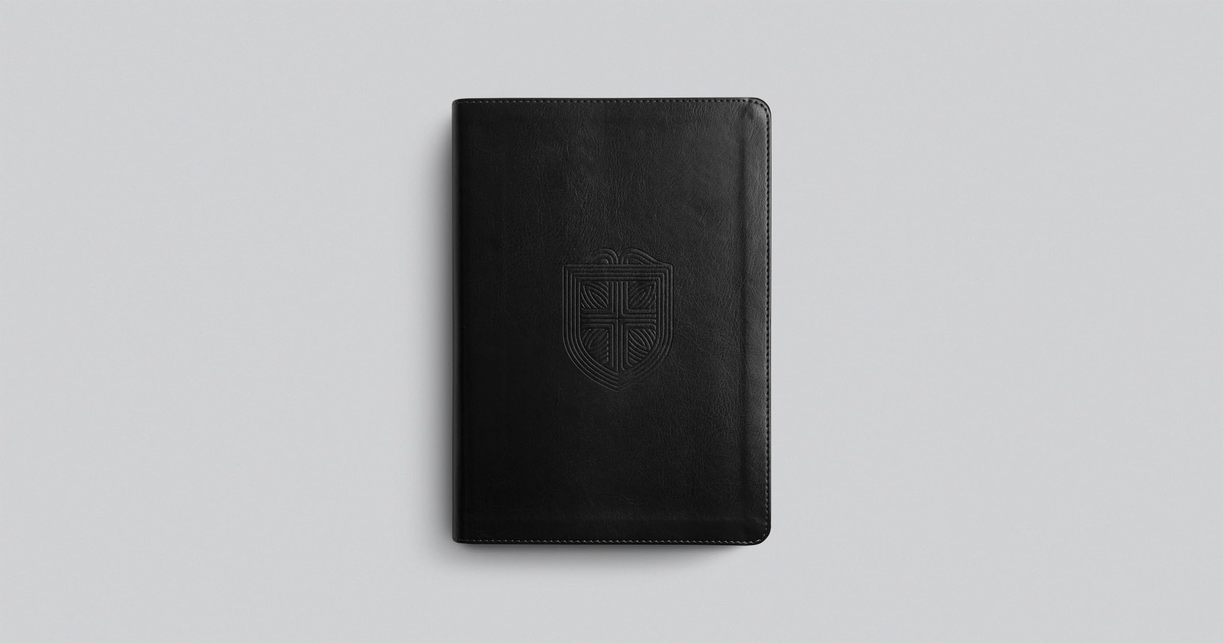 ESV Men's Study Bible (Trutone, Charcoal, Shield Design): English Standard Version, Charcoal, Shield Design, Trutone, Men's Study Bible With Ribbon Marker