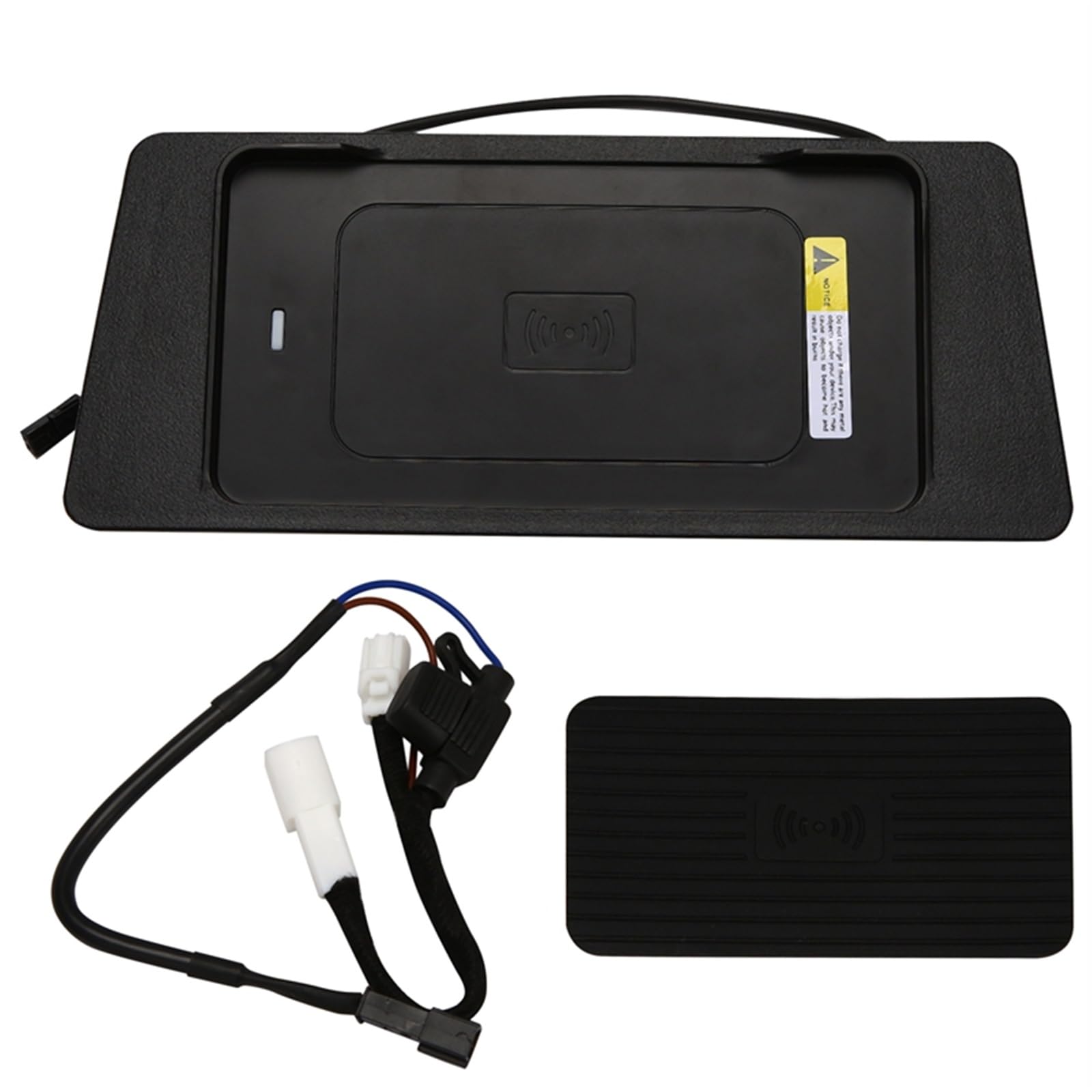 Adapter ładowarki samochodowej USB Ładowarka samochodowa Qi bezprzewodowa 15 W, do telefonu Hilux 2016-2020 Szybka ładowarka do telefonu Akcesoria do płytki ładującej