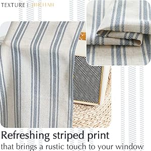 jinchan Striped Linen Valance Curtain Blackout Kitchen Valance for Windows Double Layer Valance for Living Room 18 Inch Striped Print Farmhouse Window Valance Overlay Valance 1 Panel Blue on Beige jinchan Striped Linen Valance Curtain Blackout Kitchen Valance for Windows Double Layer Valance for Living Room 18 Inch Striped Print Farmhouse Window Valance Overlay Valance 1 Panel Blue on Beige