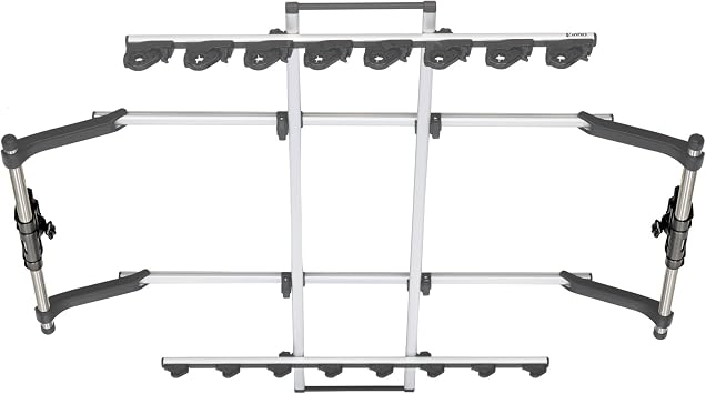INNO Rod Holder Dual 8 IF18G , Fishing Rod Holder , Holds Up to 8 Rods and Securely Carries 1-Piece and 2-Piece Rods